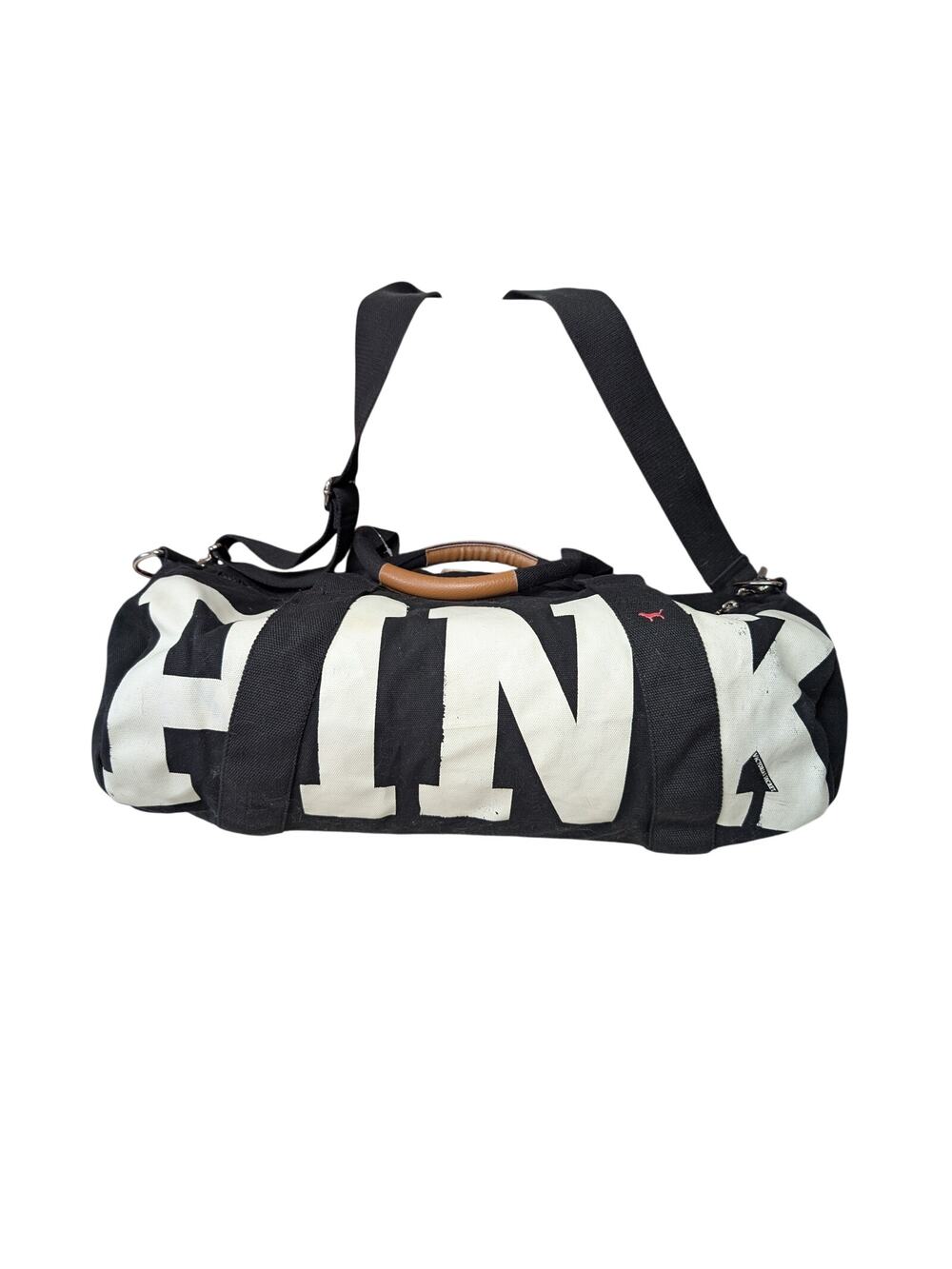 Pink Victoria Secret Duffle Bag Black